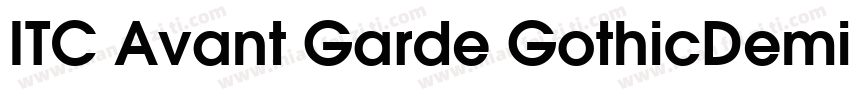 ITC Avant Garde GothicDemi BT字体转换